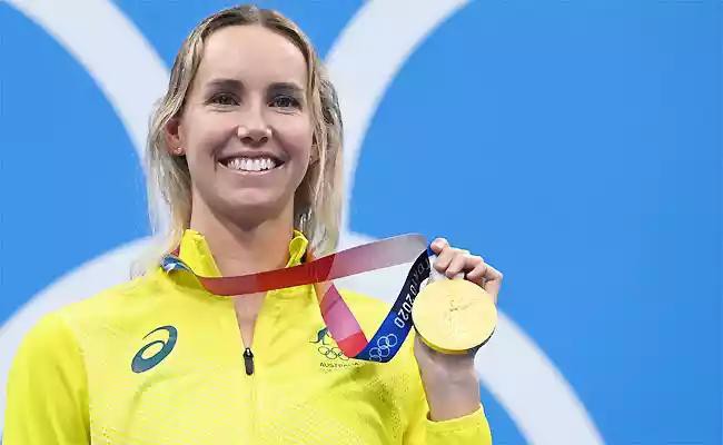 Emma McKeon durante a Olimpíada de Tóquio