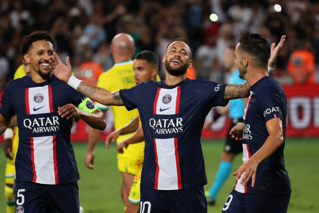 Marquinhos (esquerda) e Neymar são nomes certos na Copa do Mundo do Catar