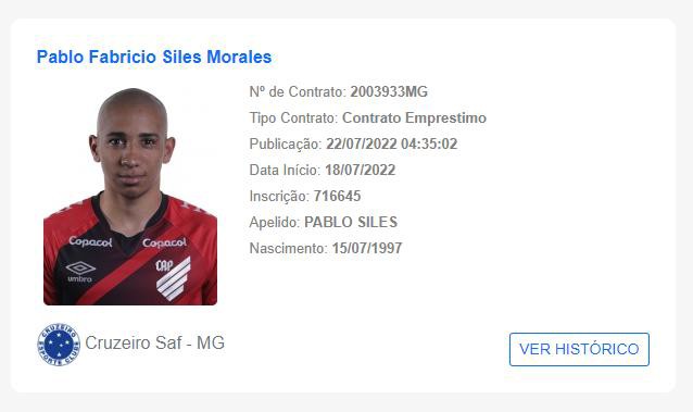 Pablo Siles foi liberado após presença no BID da CBF