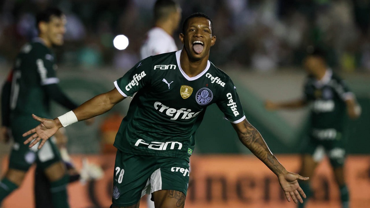 Danilo marcou o primeiro gol do Palmeiras, na vitória sobre a Juazeirense