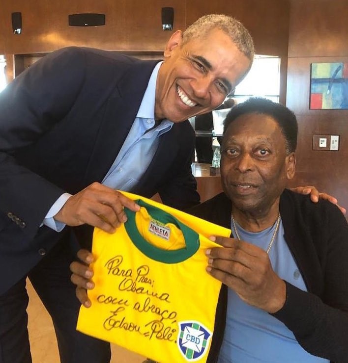 Barack Obama, ex-presidente dos EUA, homenageou Pelé