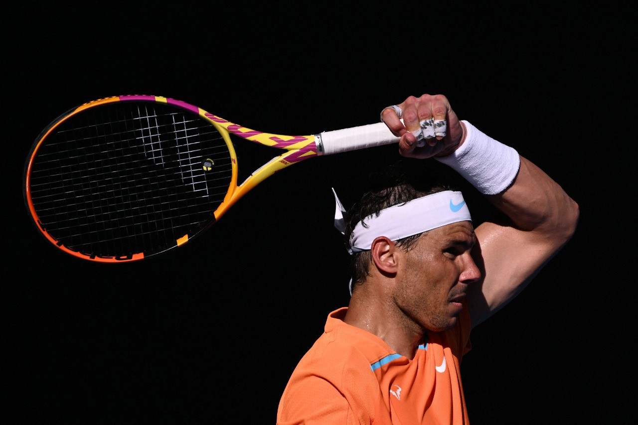 Rafael Nadal durante aberto da Austrália