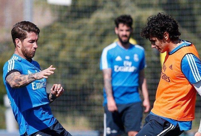 Sergio Ramos em ação pelo Real Madrid