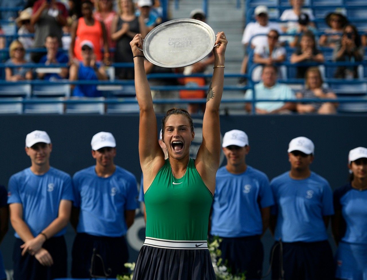 Sabalenka foi avassaladora no início da partida
