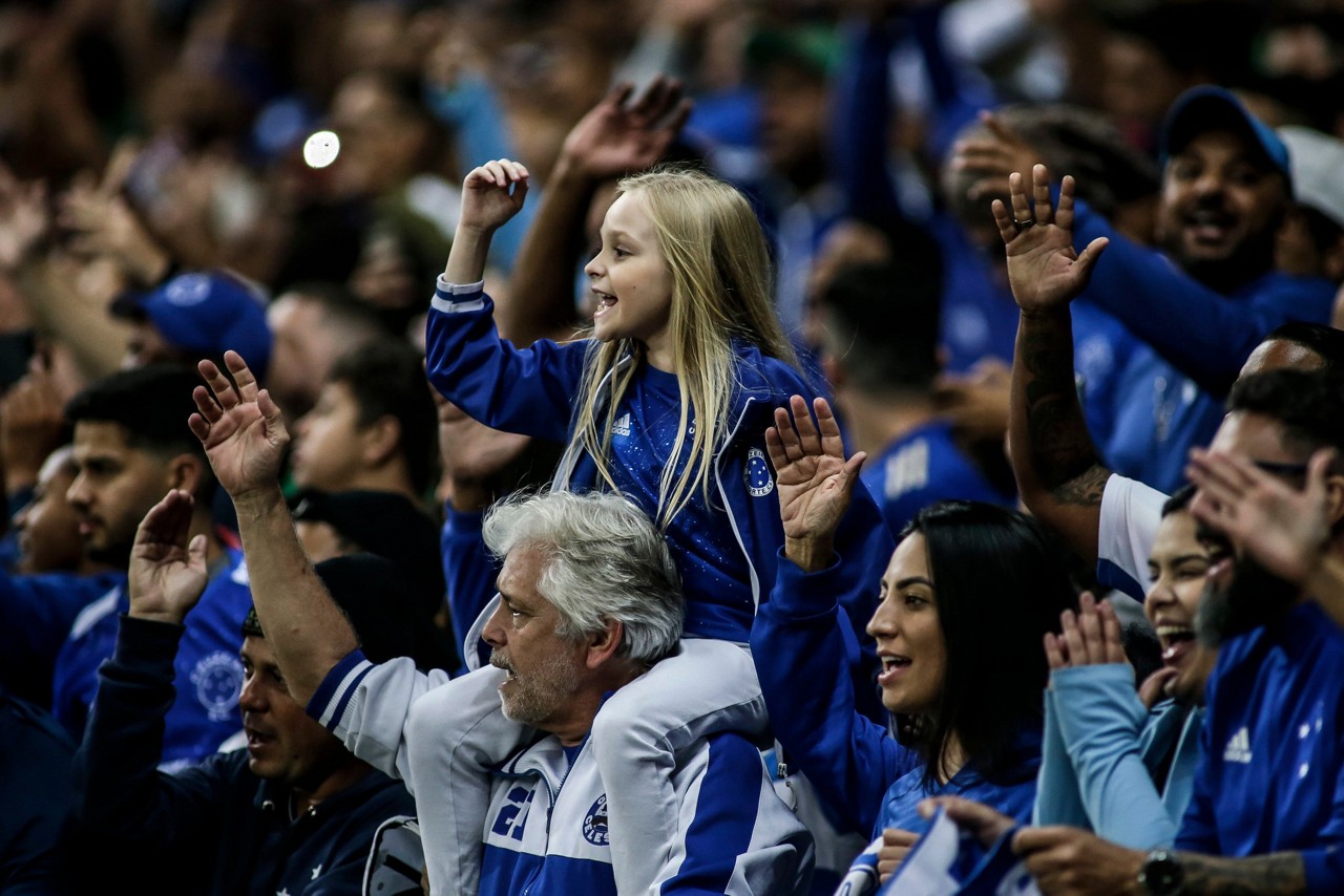 Torcedores do Cruzeiro tem comparecido em grande número no Mineirão