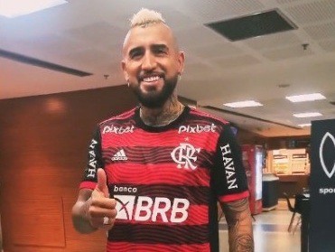 Chileno Vidal, novo reforço do Flamengo
