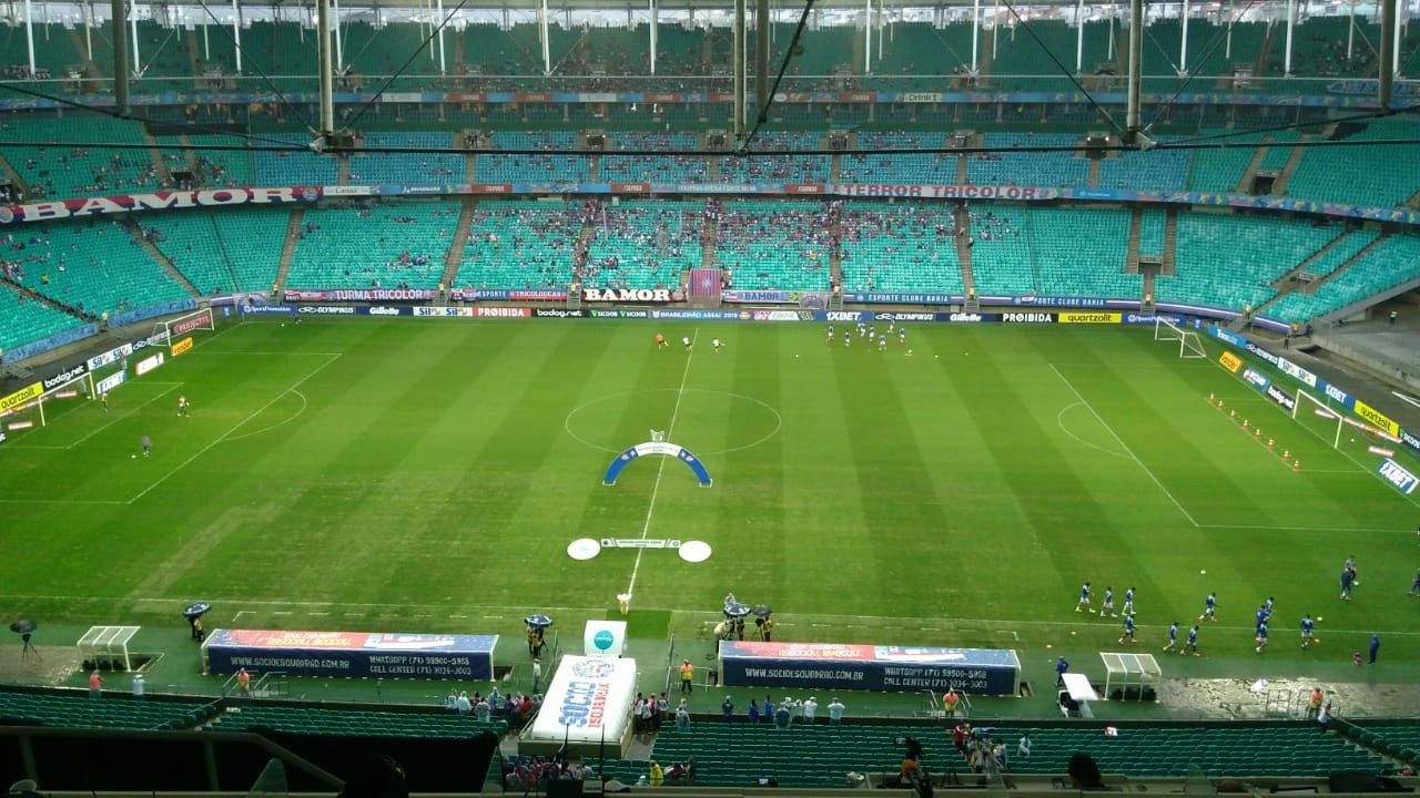 Arena Fonte Nova é o palco do duelo entre Bahia x Cruzeiro