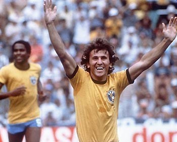 Zico foi o artilheiro brasileiro na Copa, com quatro gols marcados