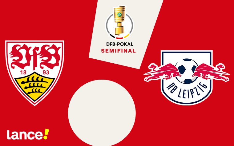 Stuttgart e RB Leipzig se enfrentam pela semifinal da Copa da Alemanha (Arte: Lance!)