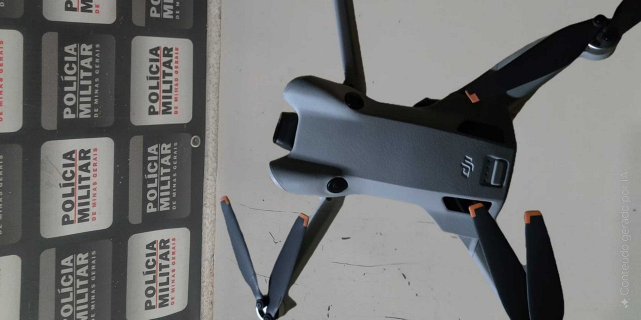 Polícia apreendeu o drone usado pelo suspeito