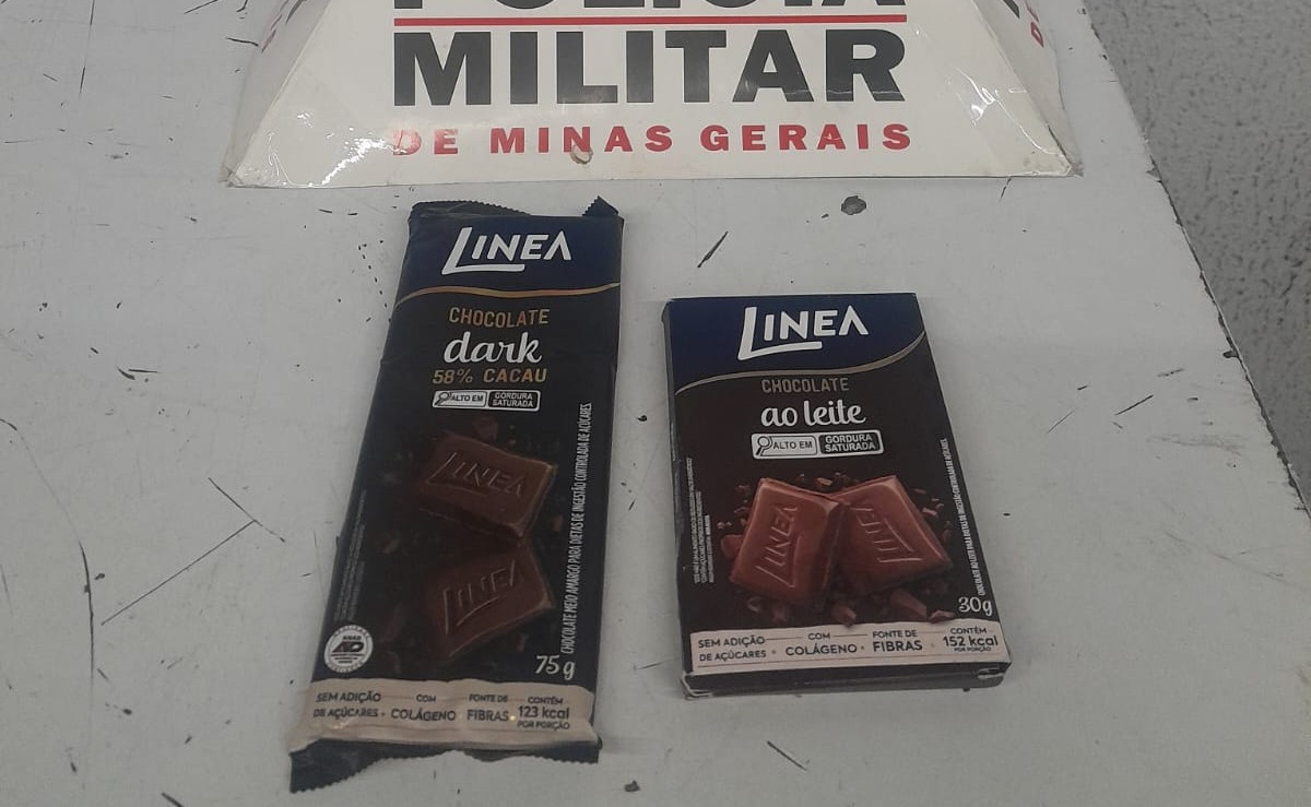 PM encontrou duas barras de chocolate com o suspeito