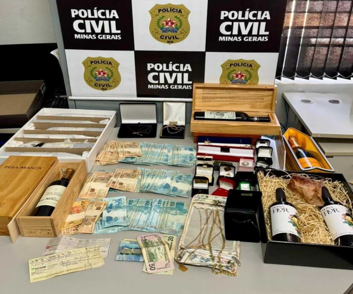 Material apreendido na casa de empresários suspeitos de fraudes contra produtores rurais