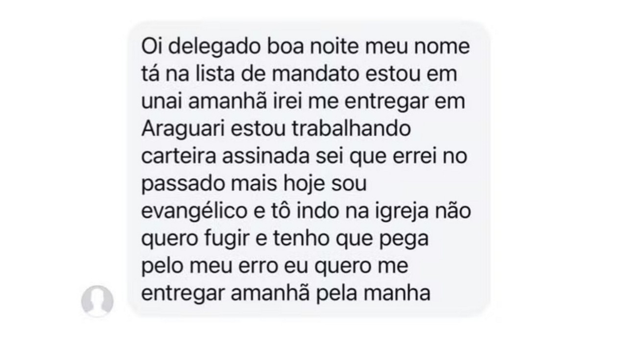 Mensagem foi divulgada nas redes sociais e elogiada por usuários do Instagram