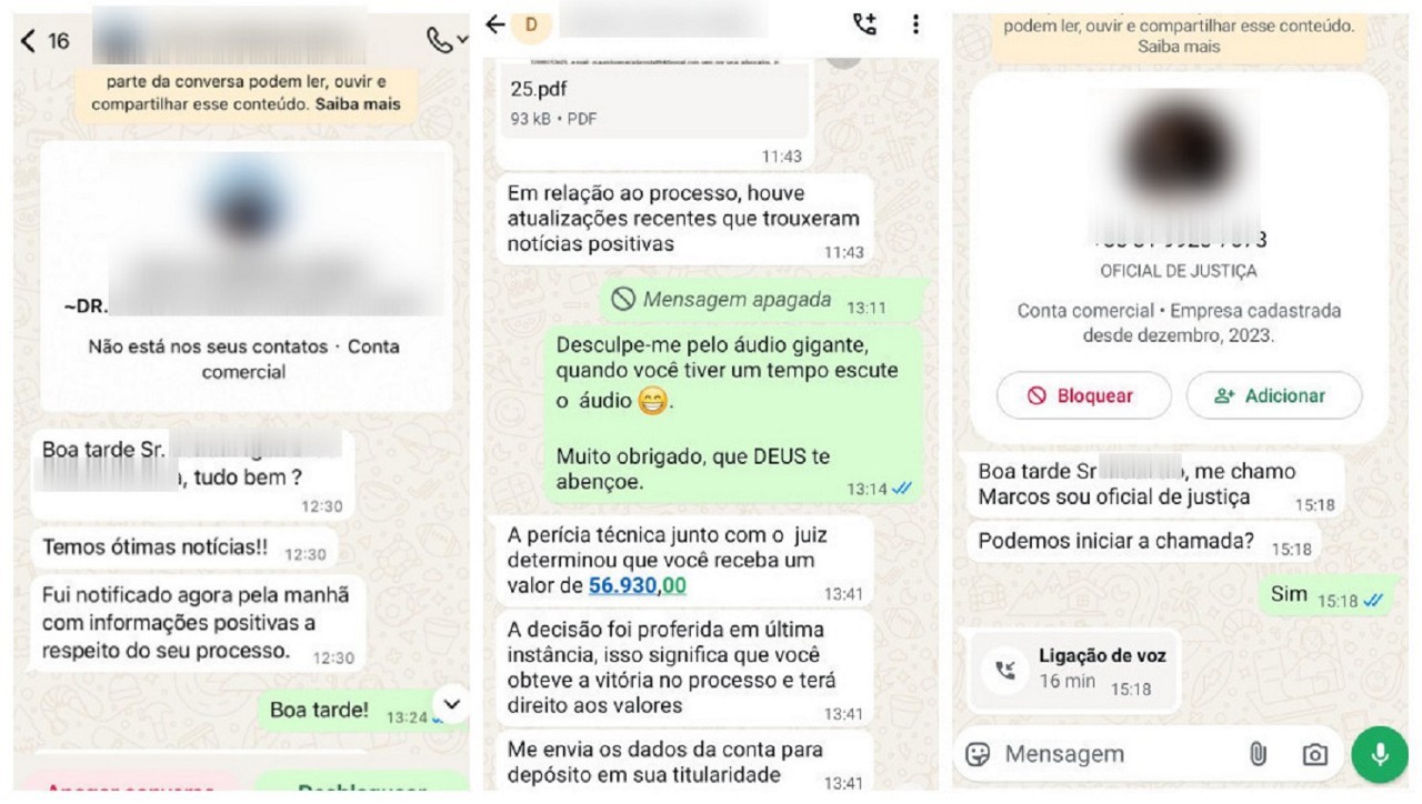 Mensagens obtidas por O TEMPO mostram abordagem dos criminosos