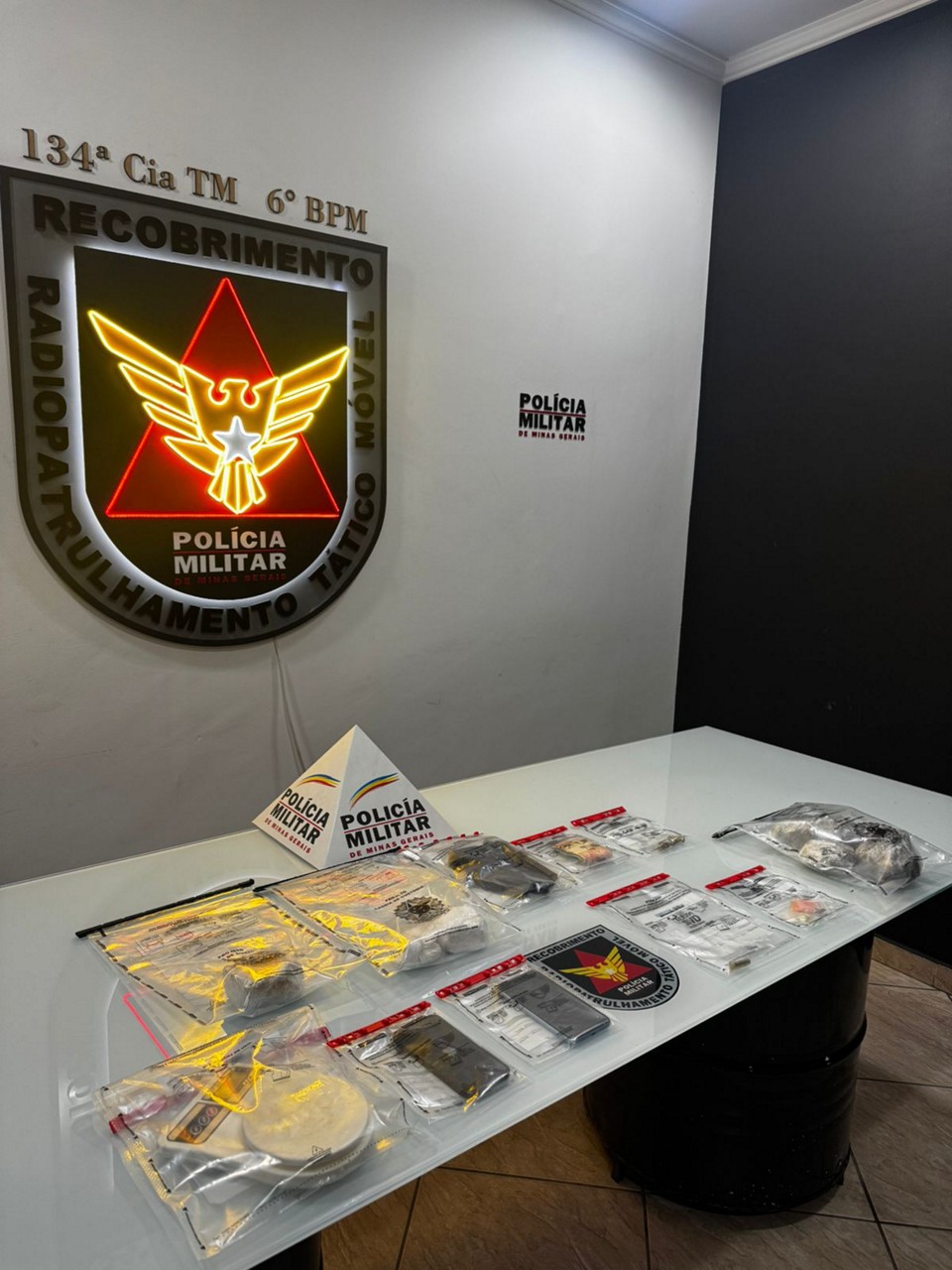 Material apreendido foi encaminha à delegacia de Polícia Civil