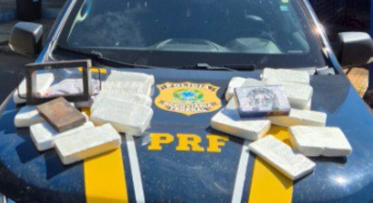 Cocaína apreendida pela PRF é avaliada em R$ 2 milhões