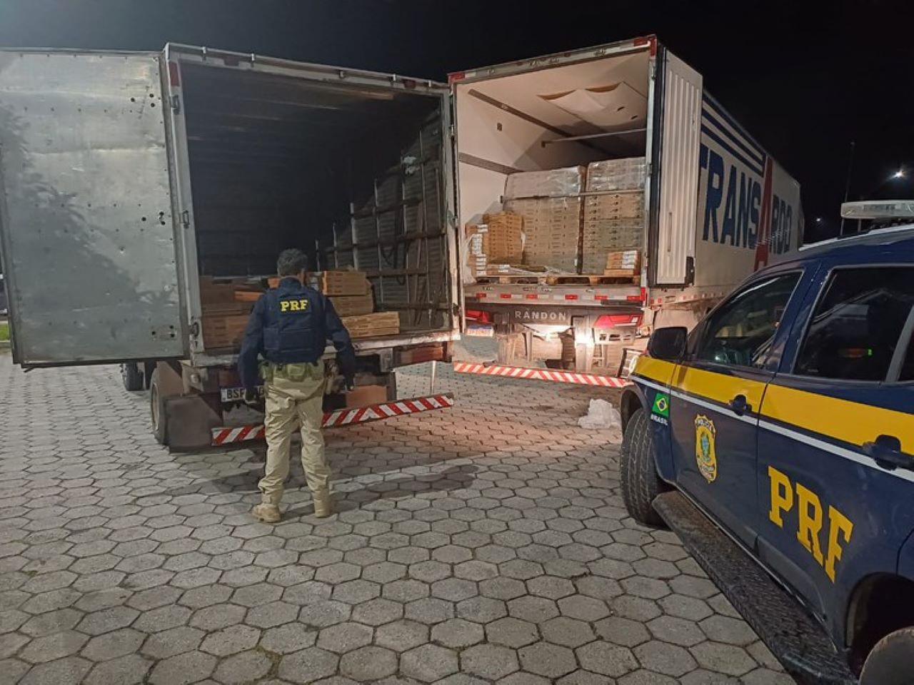 PRF agiu rápido e conseguiu recuperar a carga de laticínios na BR-381, em Oliveira