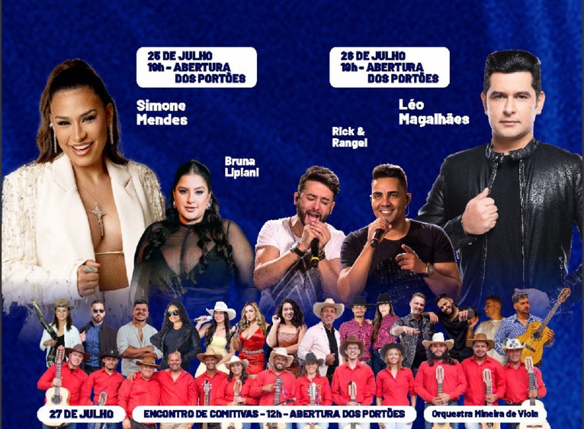 Simone Mendes, Léo Magalhães, Orquestra Mineira de Viola Caipira, Talentos da Terra e outros grandes artistas prometem agitar a Arena Vesp 2025 no próximo fim de semana