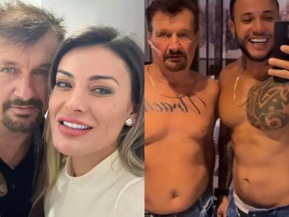 Andressa Urach 'decreta' feriado nacional após pai gravar com outro homem