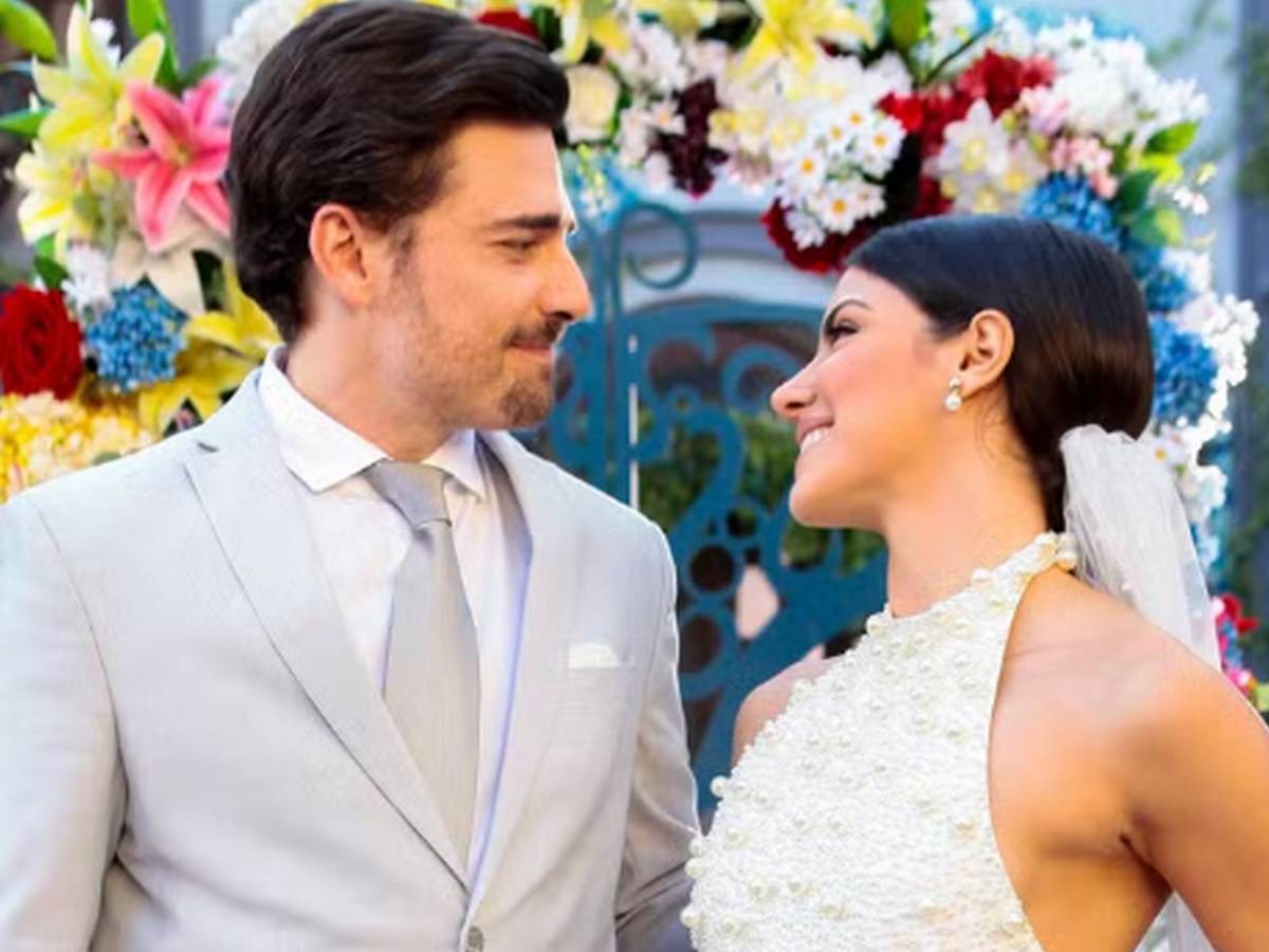 Gabriel (Miguel Coelho) e Pilar (Isabela Souza) em A Caverna Encantada