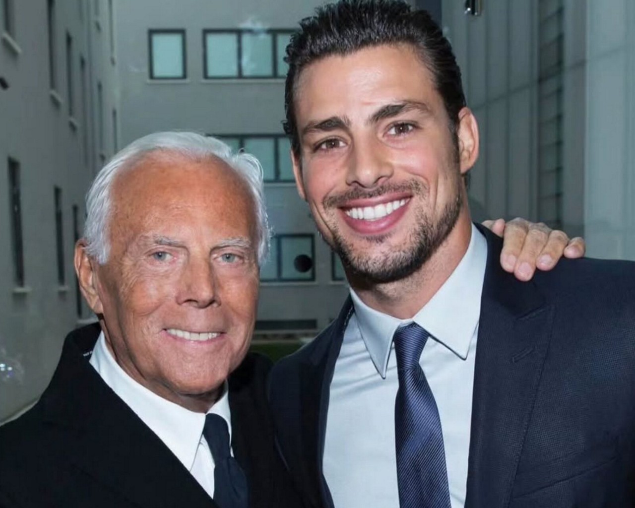 Giorgio Armani e Cauã Reymond