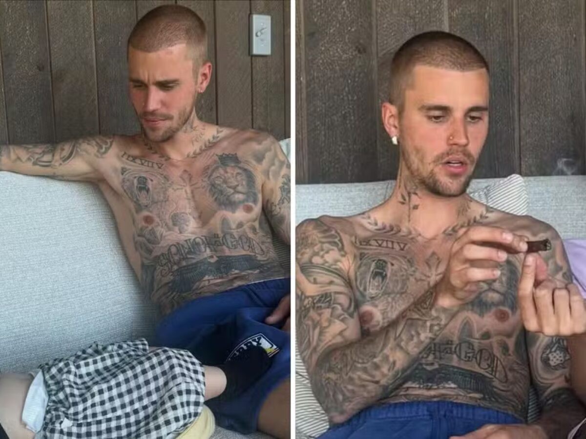 Justin Bieber vira alvo após fotos com cigarrinho suspeito ao lado do filho de 9 meses