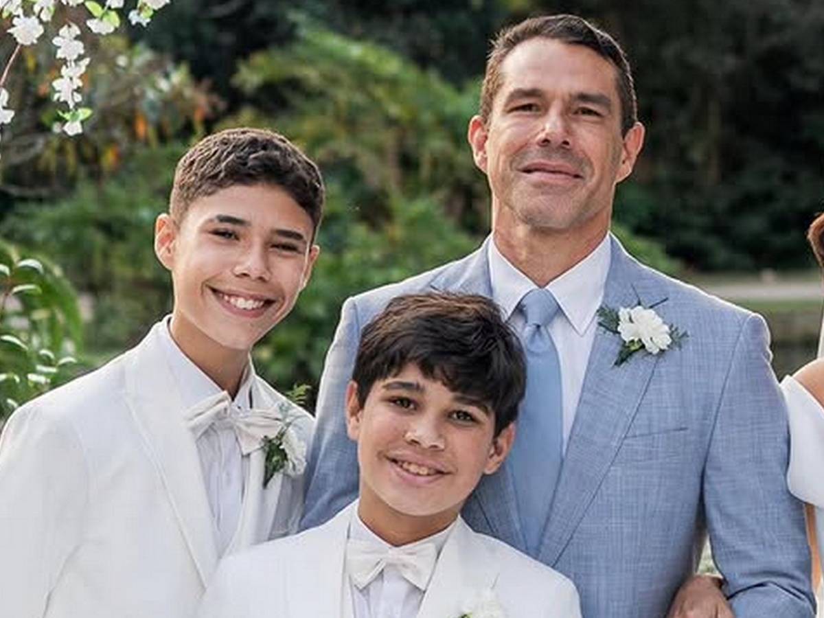 Marcus Buaiz e os filhos
