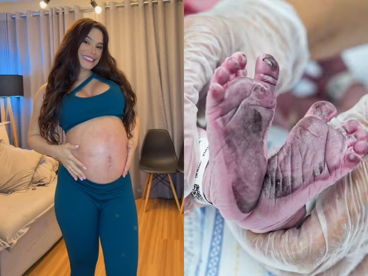 Raissa Barbosa e o filho