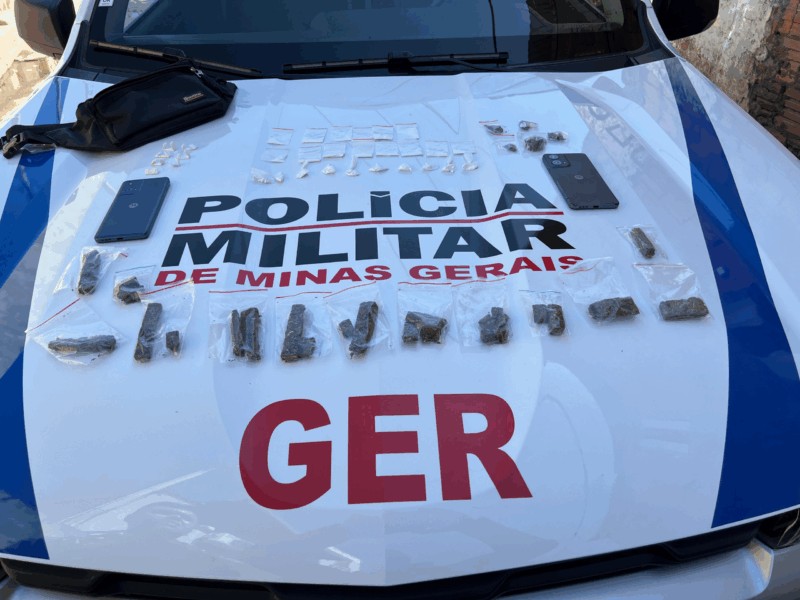 Suspeito de tráfico é preso com drogas no bairro São Geraldo; ele confessou atuar como “tele-pó”