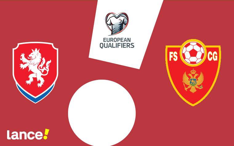 Tchéquia x Montenegro - 3ª rodada - Grupo L das Eliminatórias Europeias (Foto: Arte/Lance!)