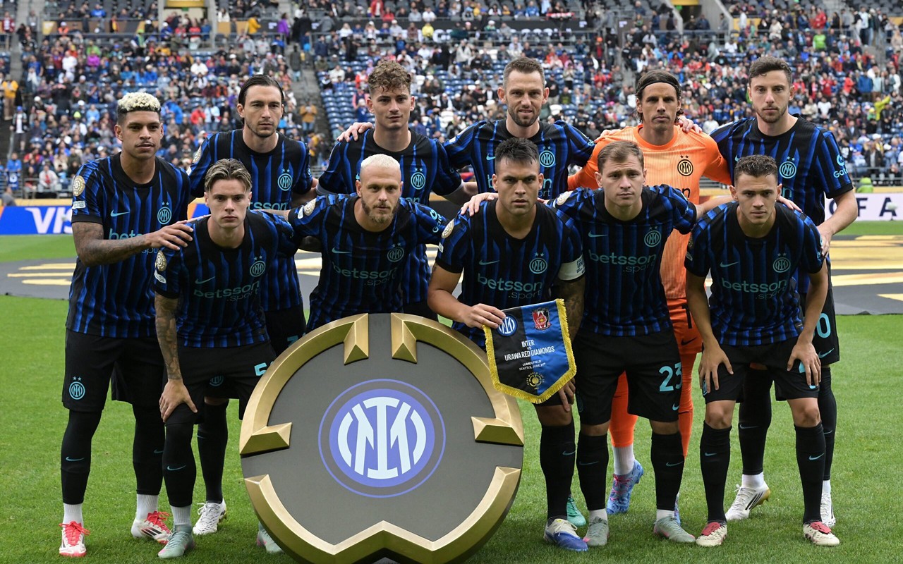 Elenco da Inter de Milão no Mundial de Clubes (Foto: JuanMabromata/AFP)