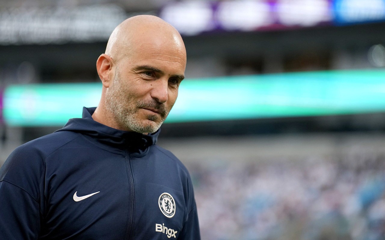 Enzo Maresca, técnico do Chelsea (Foto: GRANT HALVERSON / GETTY IMAGES NORTH AMERICA / Getty Images via AFP)
