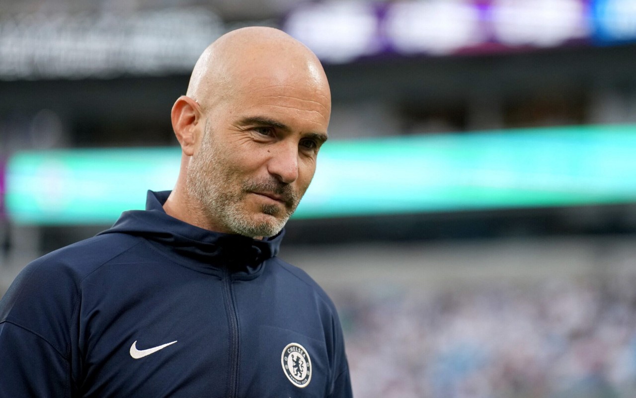 Enzo Maresca, 45 anos, está na primeira temporada pelo Chelsea. Foto: Grant Halverson/Getty Images