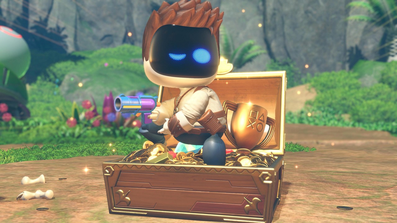 Em diversos momentos de Astro Bot o protagonista se transforma em personagens marcantes da Sony, como Nathan Drake de Uncharted