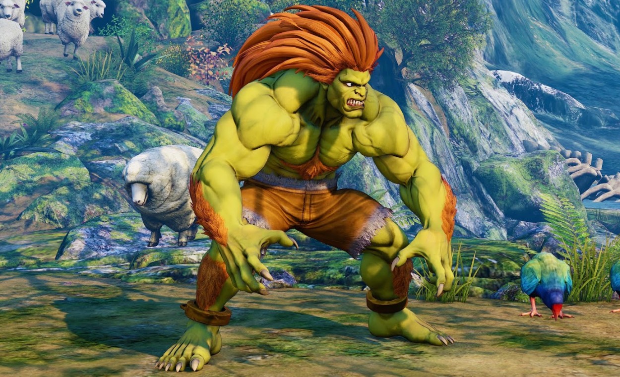 Com um visual bastante caricato, Blanka apareceu pela primeira nos consoles no jogo Street Fighter 2, de 1991