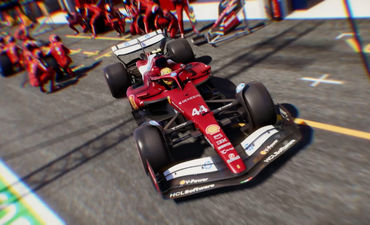 Lewis Hamilton foi o personagem principal no trailer de divulgação do EA F1 25