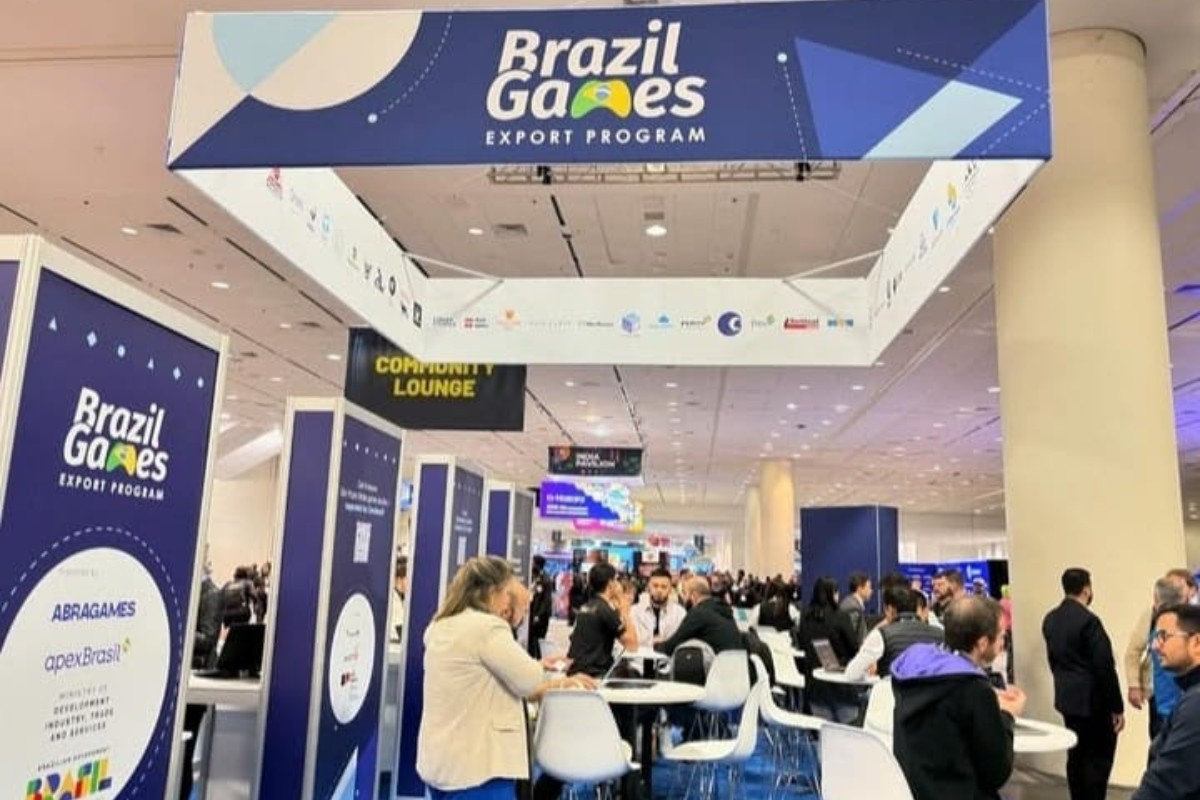 Estande Brazil Games na Abragames GDC 2024