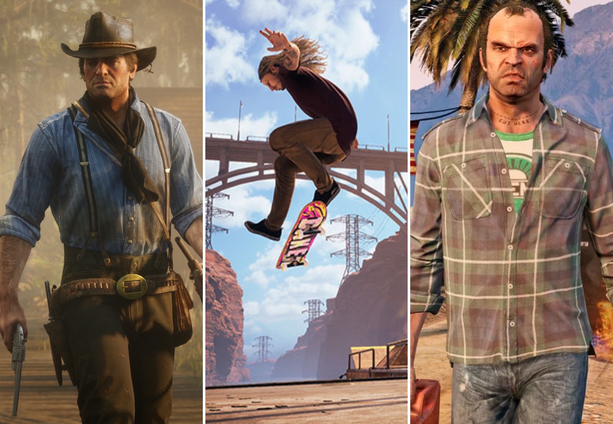 Read Dead Redemption 2, Tony Hawk's Pro Skater 1 + 2 e GTA V são alguns dos games em promoção