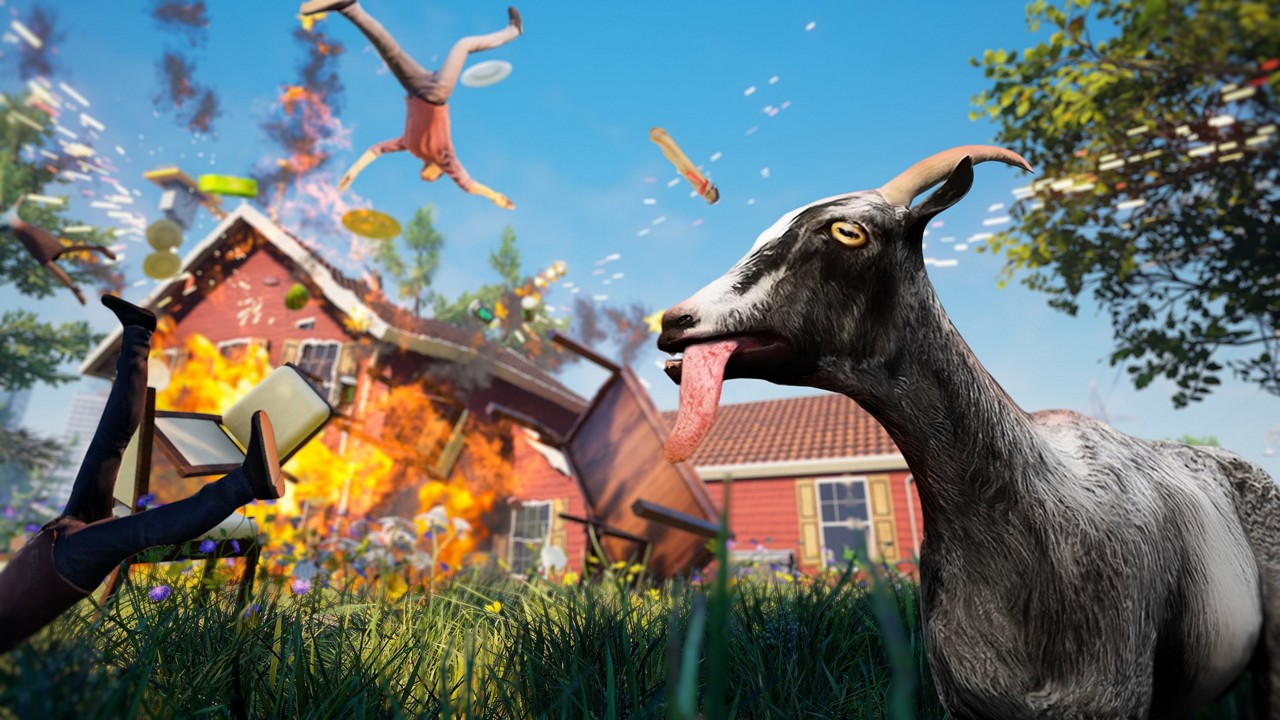 'Goat Simulator' permite o jogador causar caos e destruição como uma cabra
