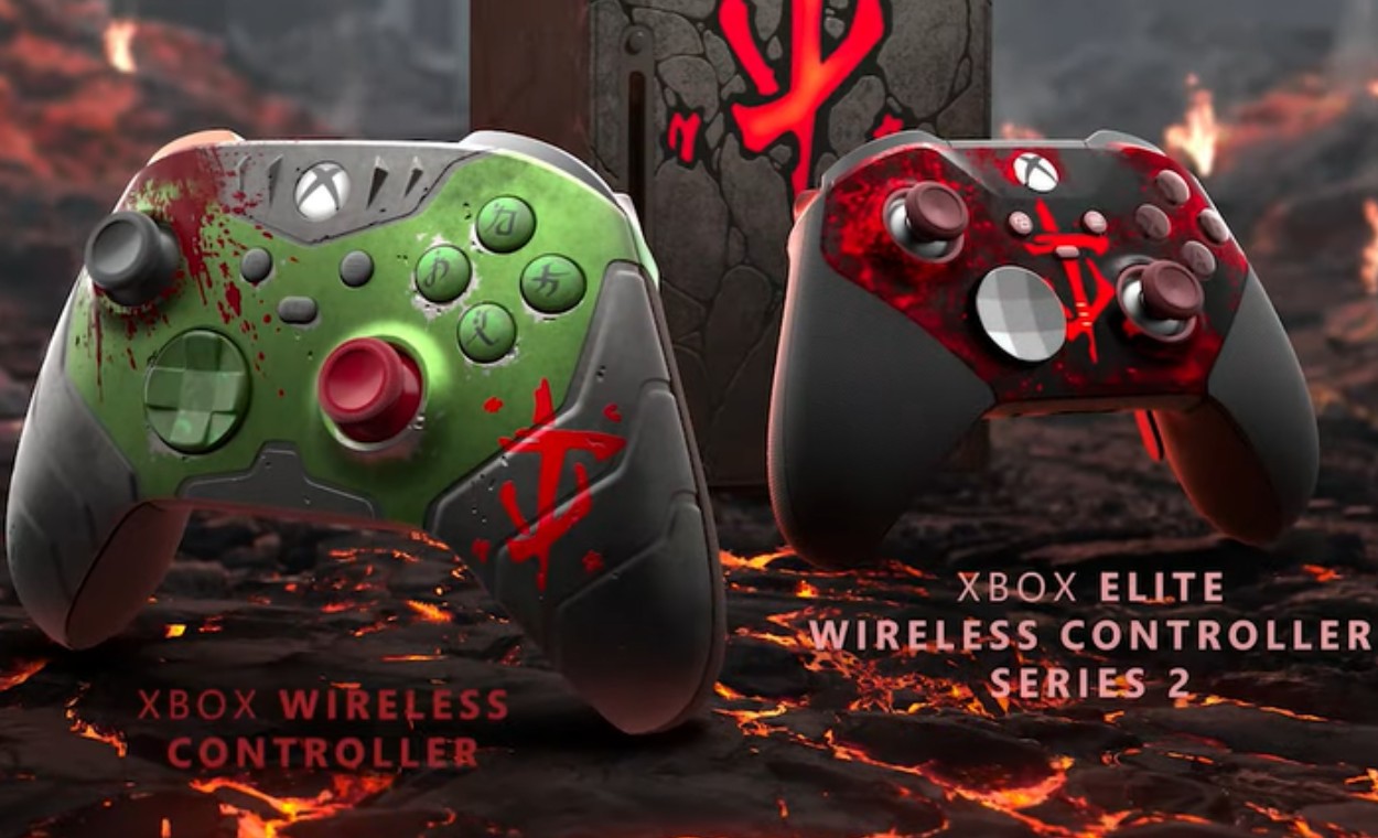 Edição especial do console mais poderoso da Microsoft ganhou um design especial do novo jogo da franquia DOOM
