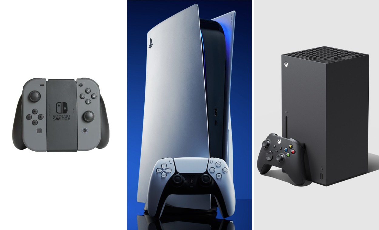 Mercado brasileiro oferece opções variadas de videogames, sejam eles de mesa, portáteis e de realidade virtual