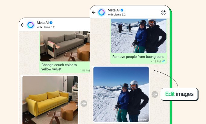 Meta AI consegue modificar fotos seguindo comando enviado por usuário