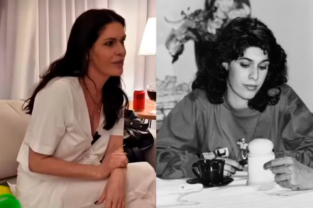 Paula Lavigne atualmente e na novela 'Vale tudo', em 1988, aos 19 anos — Foto: 