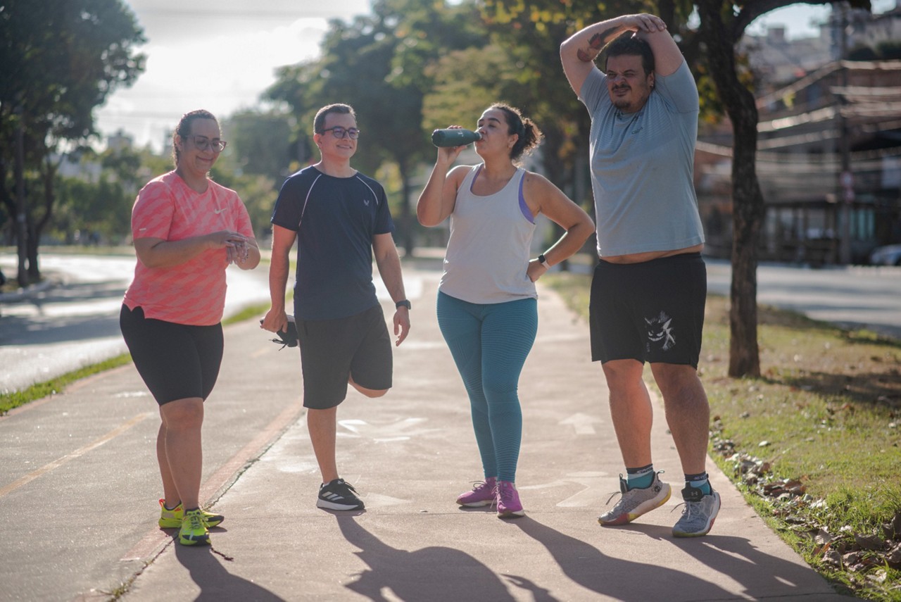 Colaboradores da Sempre Editora que irão participar da primeira corrida do jornal O Tempo