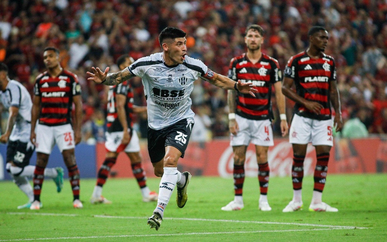 Central Córdoba venceu o Flamengo por 2 a 1, no Maracanã, em 2025. Foto: Divulgação/Central