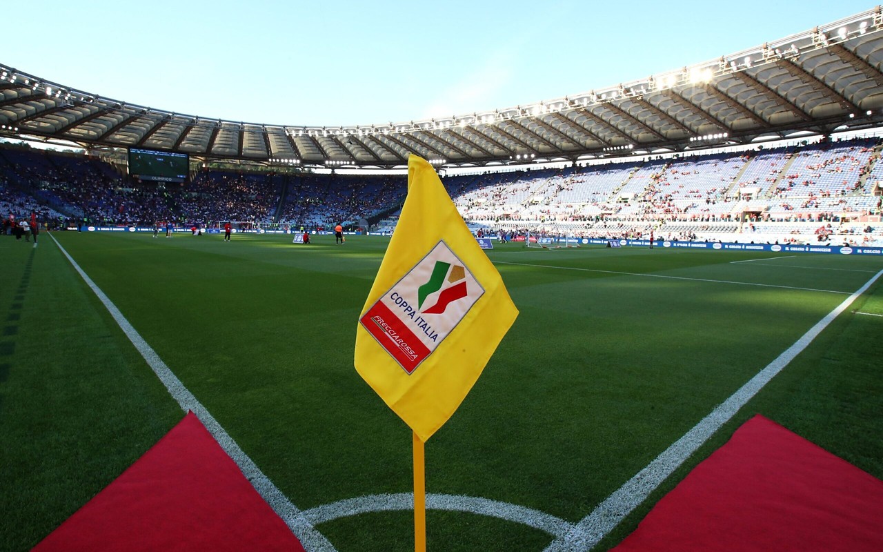 Bandeira da Copa da Itália (Foto: Reprodução/Serie A)