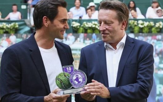 Roger Federer é o recordista de títulos no ATP 500 de Halle, com 10 conquistas entre 2003 e 2019. (Foto: ATP)
