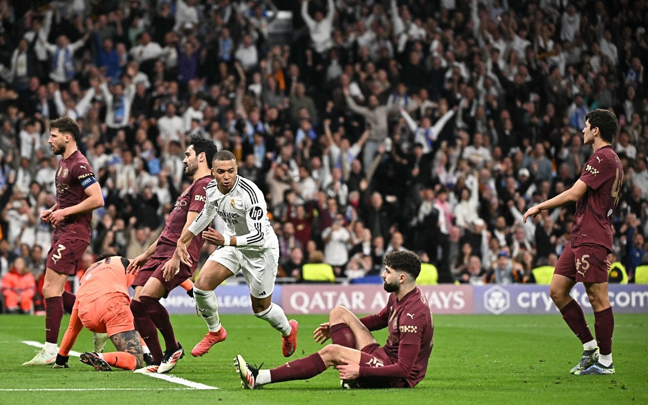 Real Madrid venceu o Manchester City na Champions League (Foto: JAVIER SORIANO/AFP)