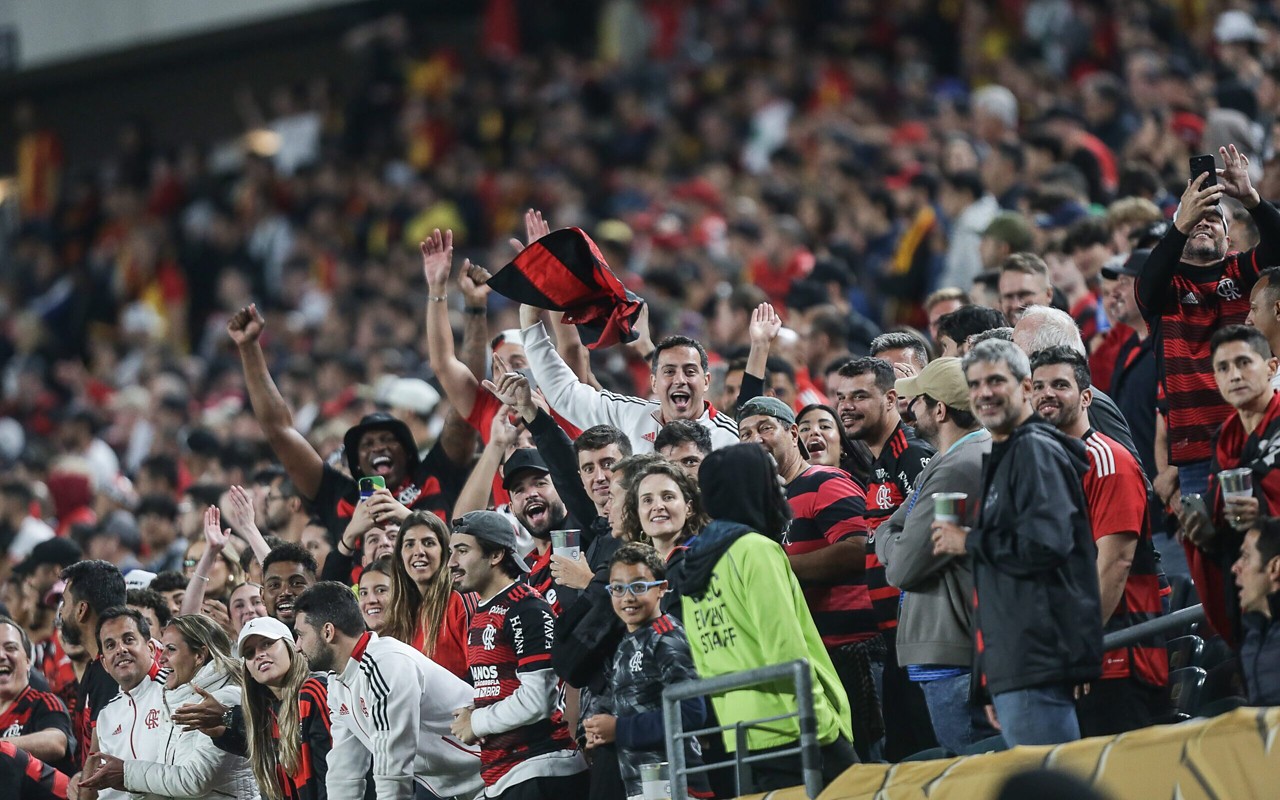 Torcida do Flamengo no Mundial de Clubes (Foto: Gilvan de Souza/Flamengo)