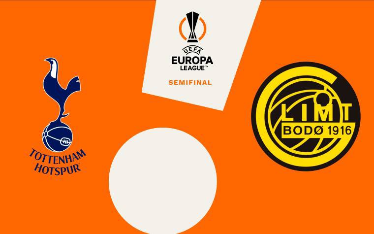 Tottenham e Bodo/Glimt se enfrentam pela Europa League (Arte: Lance!)